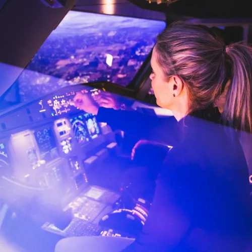Dans le cockpit
