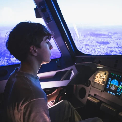 Dans le cockpit