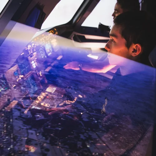 Dans le cockpit